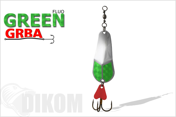 Dikom Grba Silver 40mm 8gr Fluo Green