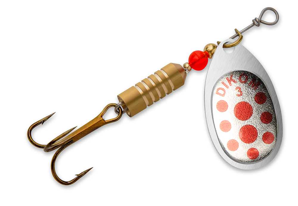 Dikom Spinner Round 7gr Silver Red