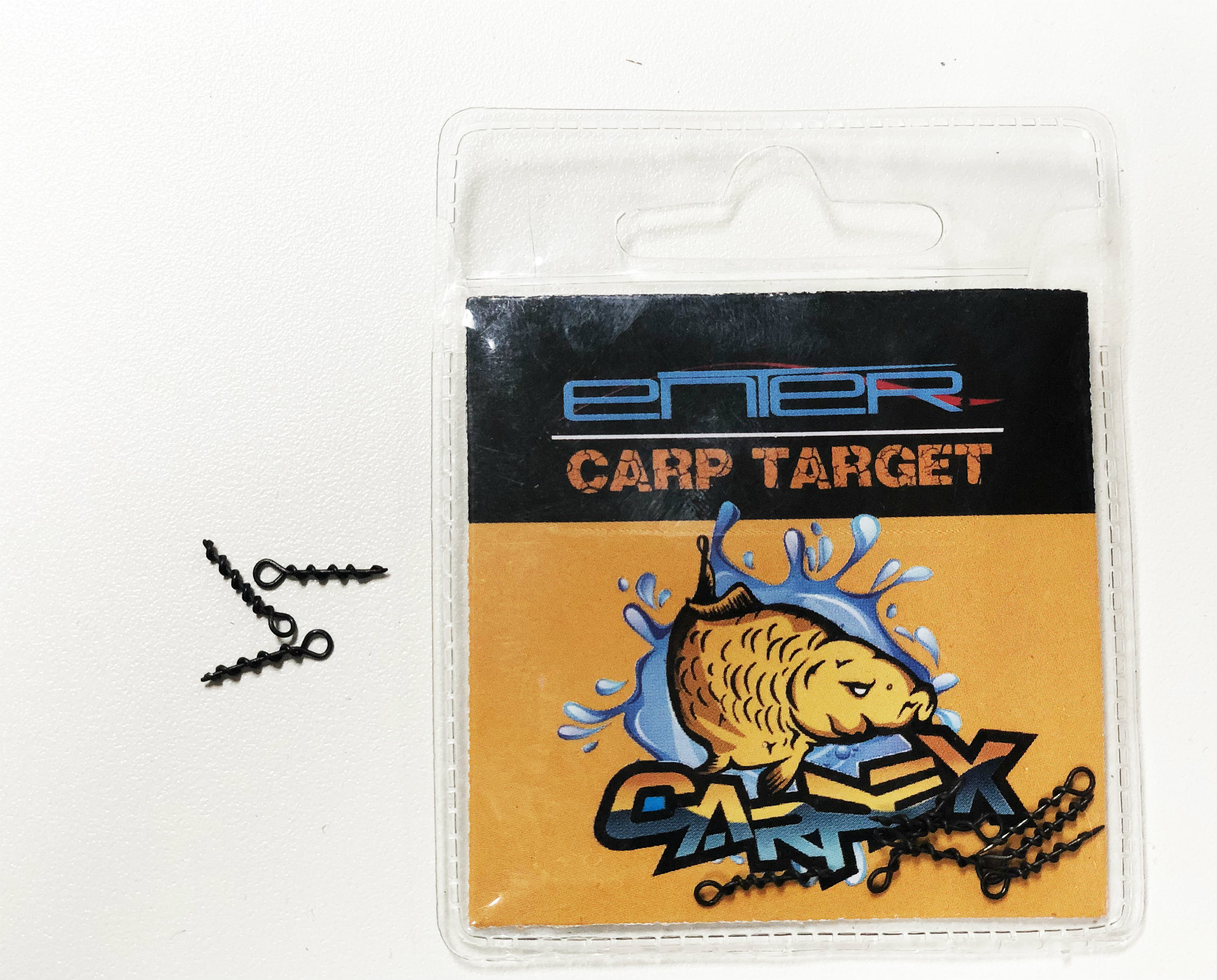 METAL BAIT SCREW / WITH OUT RING ( 10pcs ) ( 0.7mm / 13mm LONG )