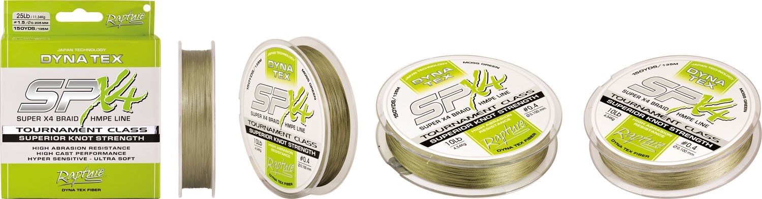 Rapture Dyna Tex Spin SP-X4 MOSS GREEN 135m 0.205mm Struna, Uprede Strune
